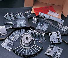Sectional Torsion hardware box 5 panel door steel kit